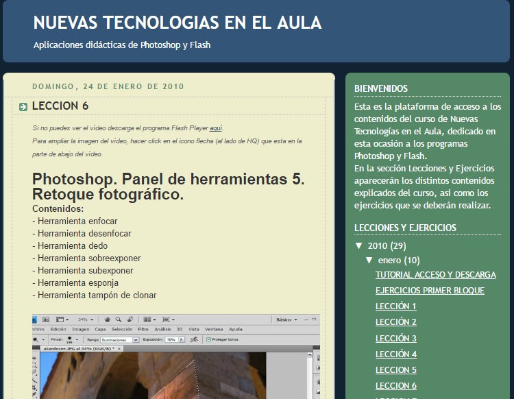 Curso online. "Nuevas Tecnologías en el aula". Universidad de Valladolid